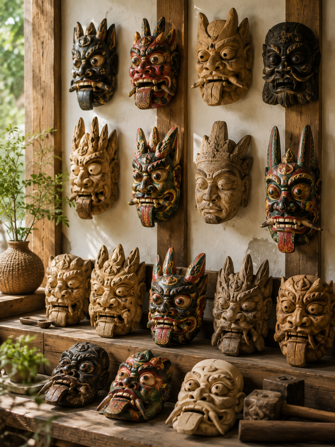 Custom‑Made Nuo Mask