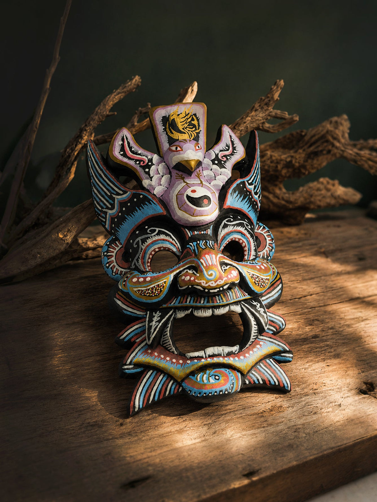 Hand‑Painted Nuo Mask