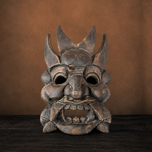 Carbon‑toned Kaishan Nuo‑Mask
